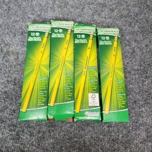 Ticonderoga Wood-Cased Pencils Unsharpened #2‎ HB Soft Yellow 47 Count
